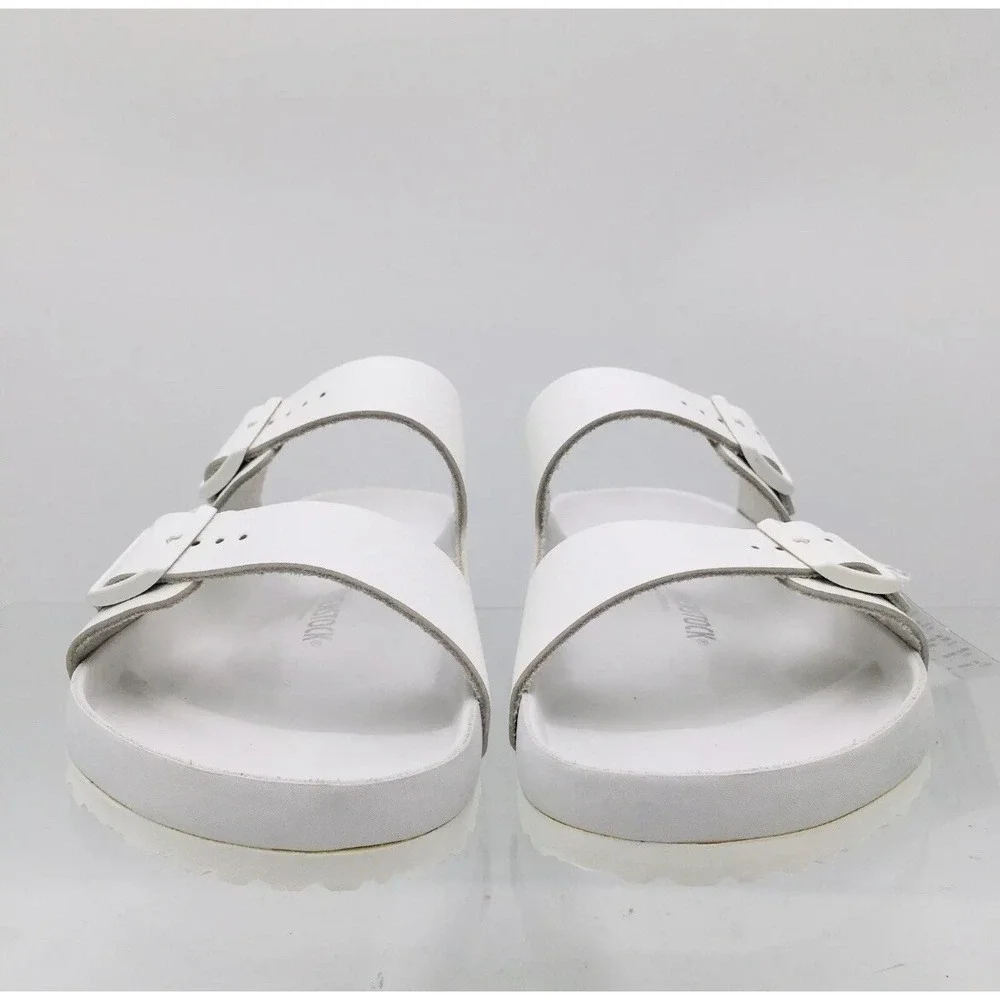 Birkenstock Arizona Exquisite - White Leather- Men's Sandals EU 42 US 9- 9.5 R - Picture 5 of 12
